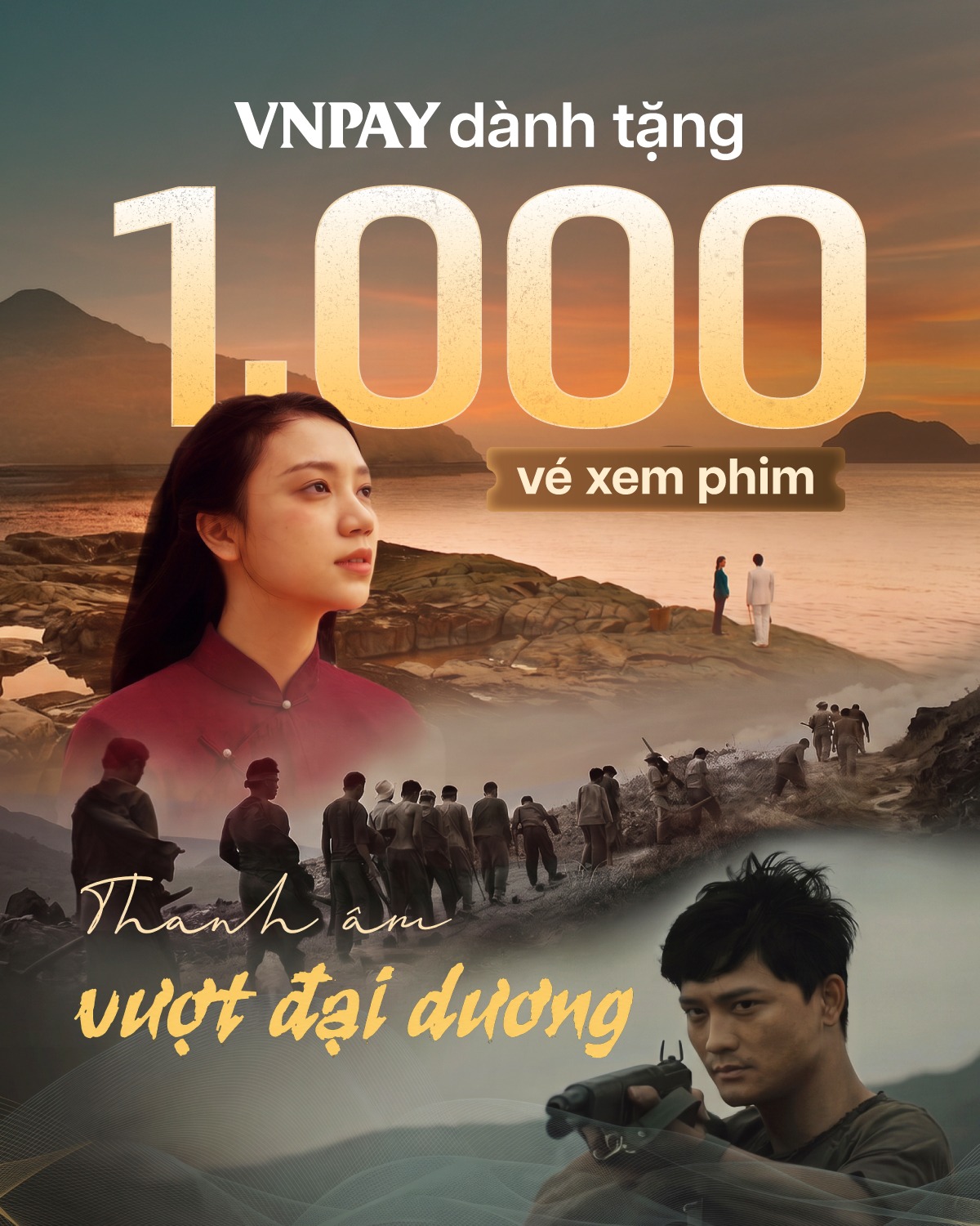 Lan tỏa giá trị lịch sử, VNPAY dành tặng 1.000 vé xem phim “Thanh âm vượt đại dương”